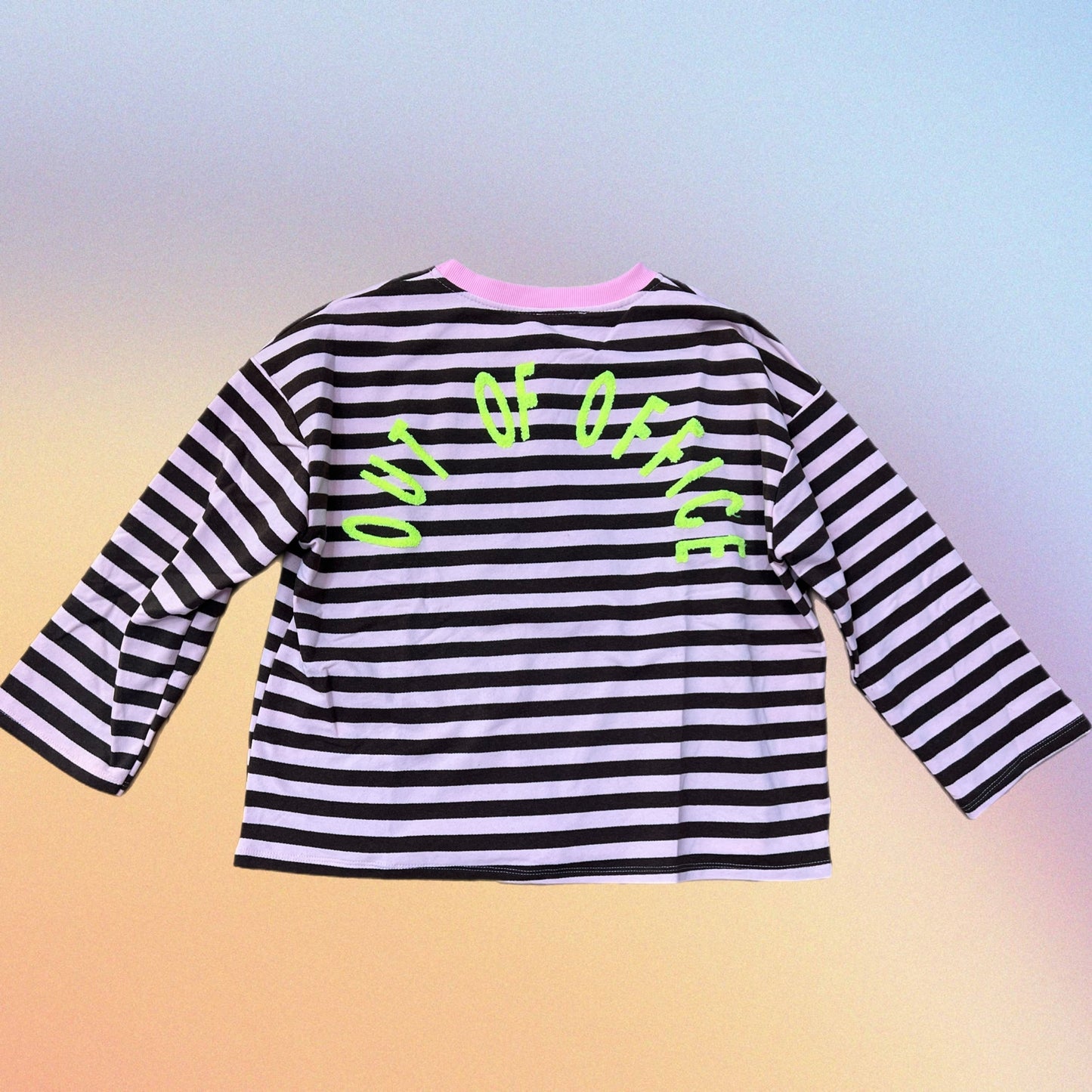 Felpa OUT of OFFICE rosa/marrone