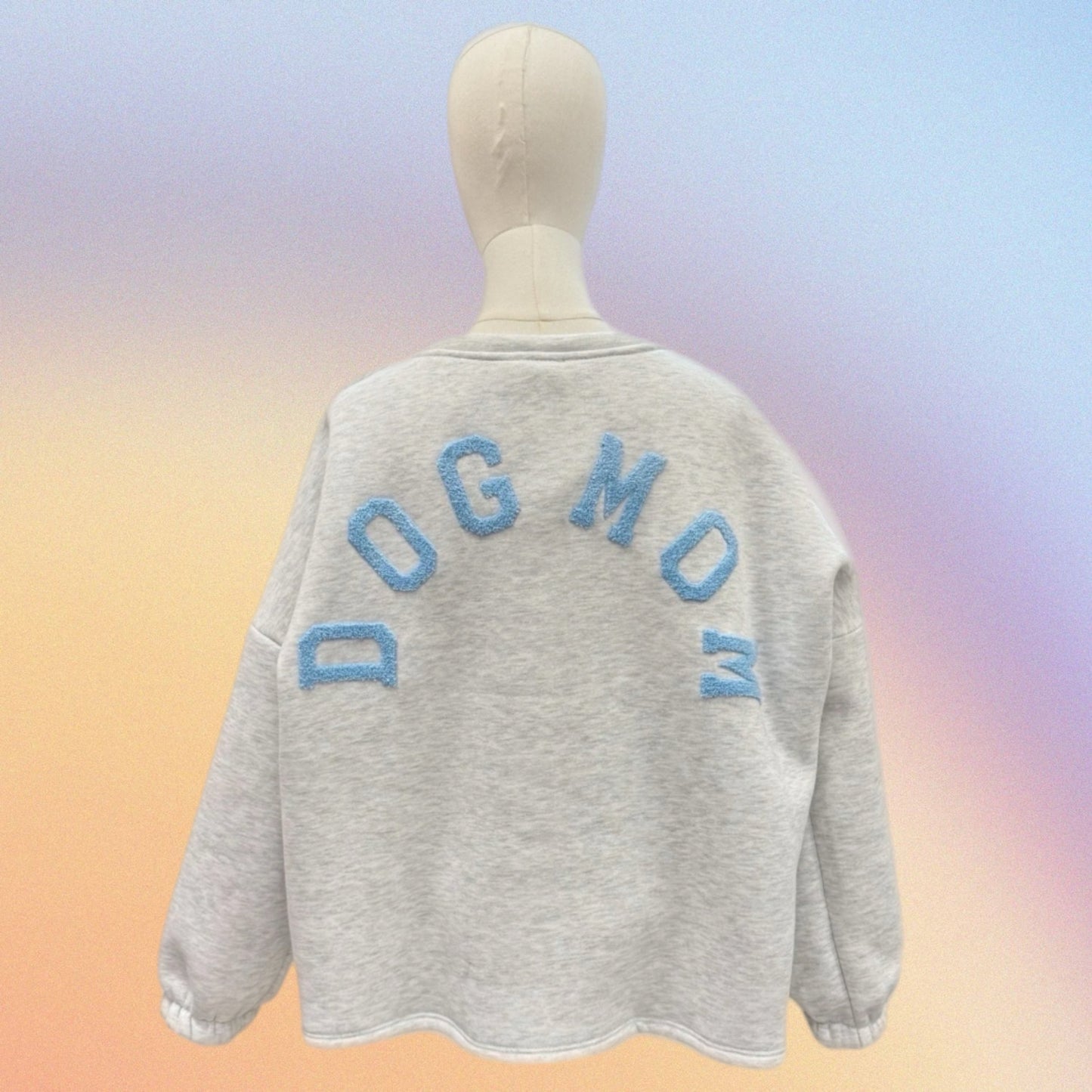 Felpa DOG MOM azzurro