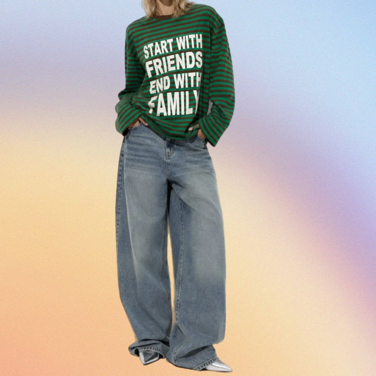 T-shirt oversize “FAMILY”