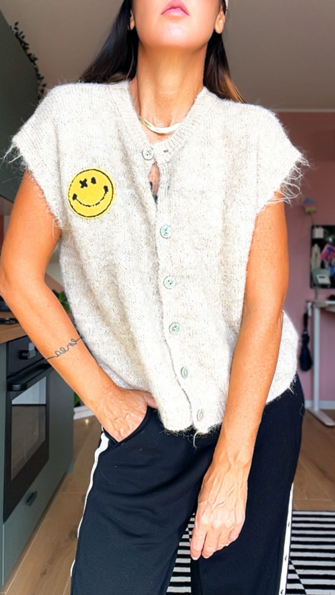 Gilet SMILE color beige