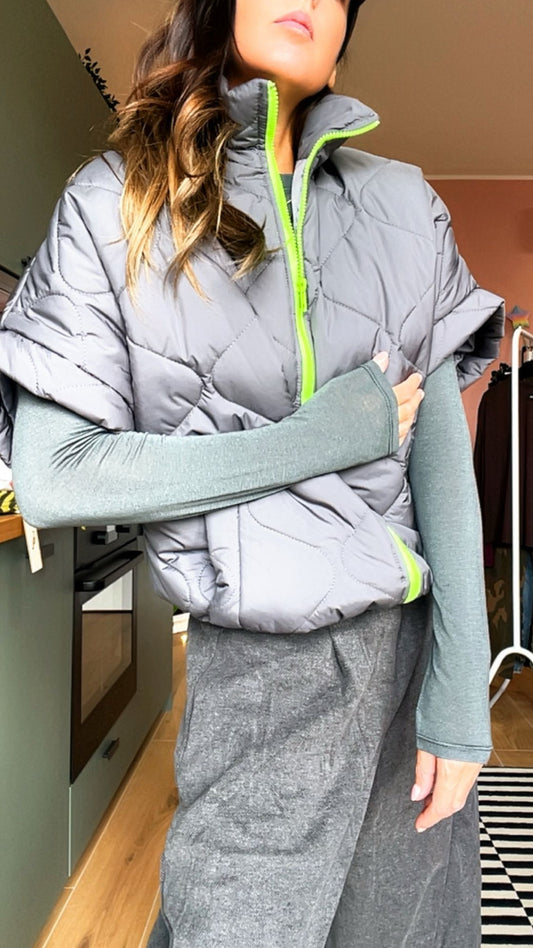 Gilet MAYA grigio/fluo