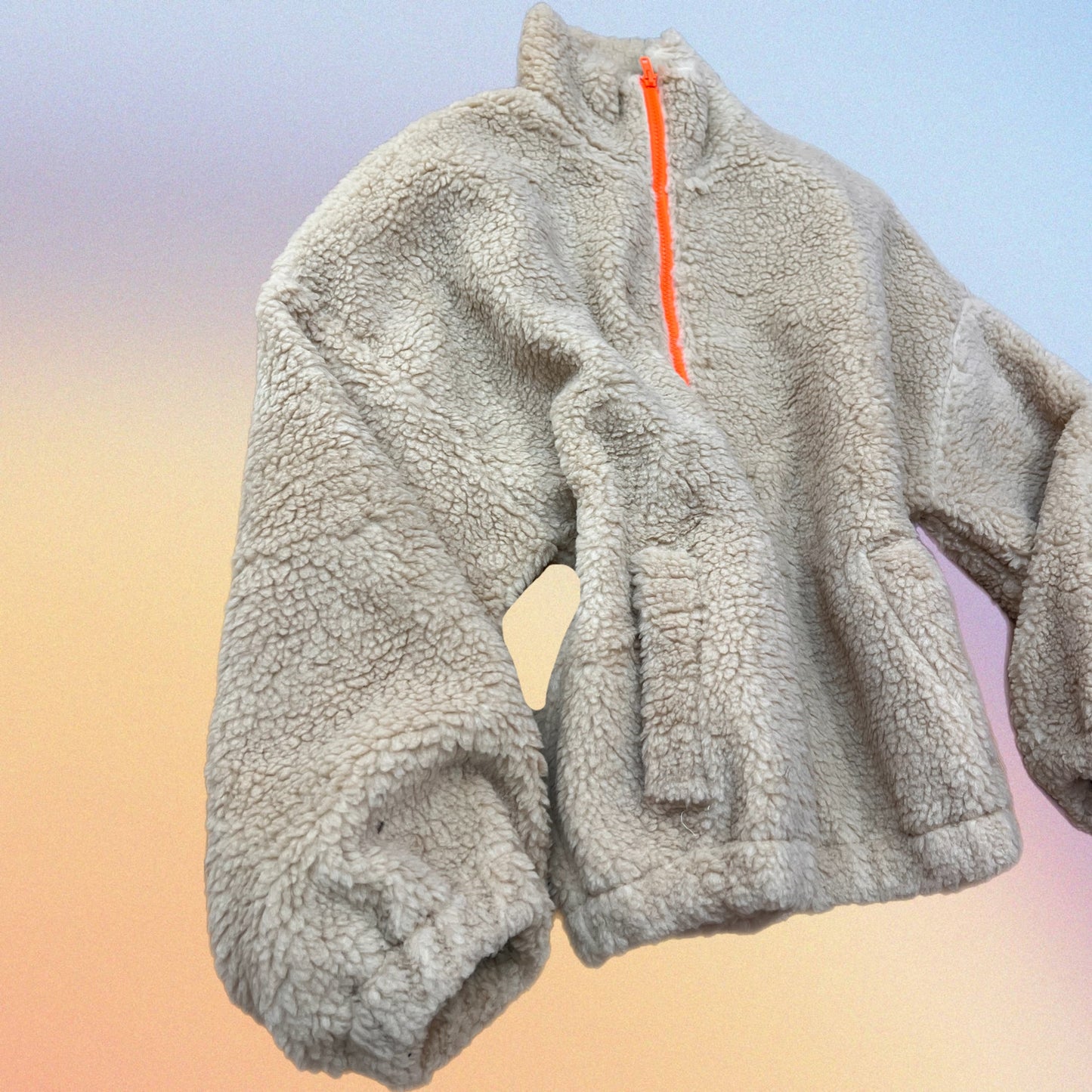 Bomber TEDDY beige/arancio