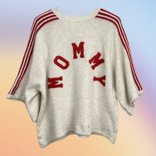 Pull MOMMY bande crema