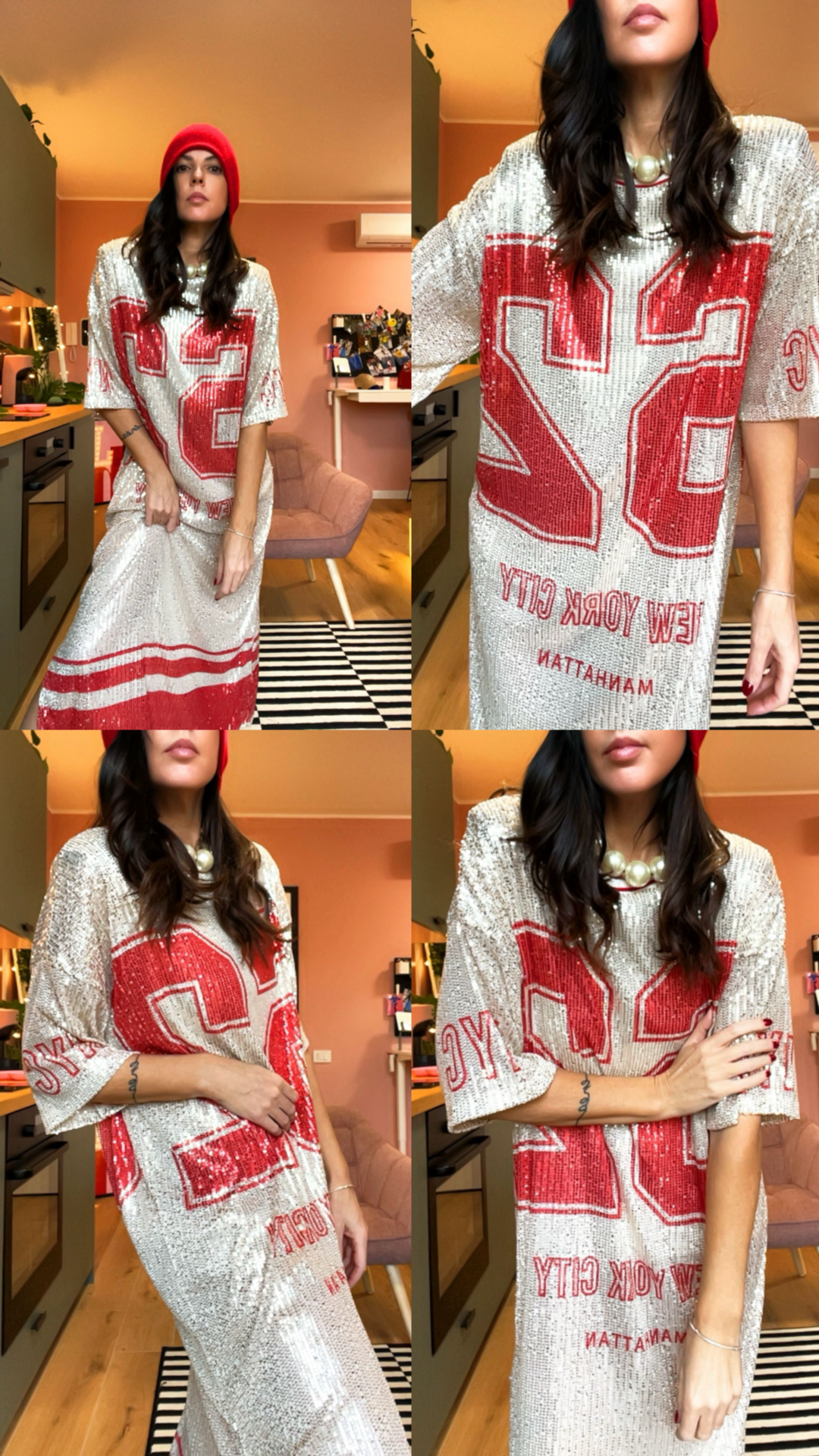 Abito Manhattan rosso